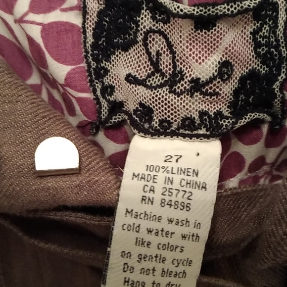 Dex size 27 linen pant - Picture 4 of 5